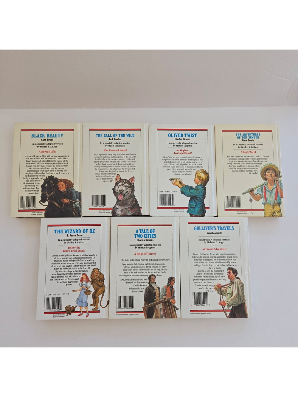 Great Illustrated Classics Lot of 7 Hardcover Books Wizard of Oz Black Beauty - Picture 2 of 16